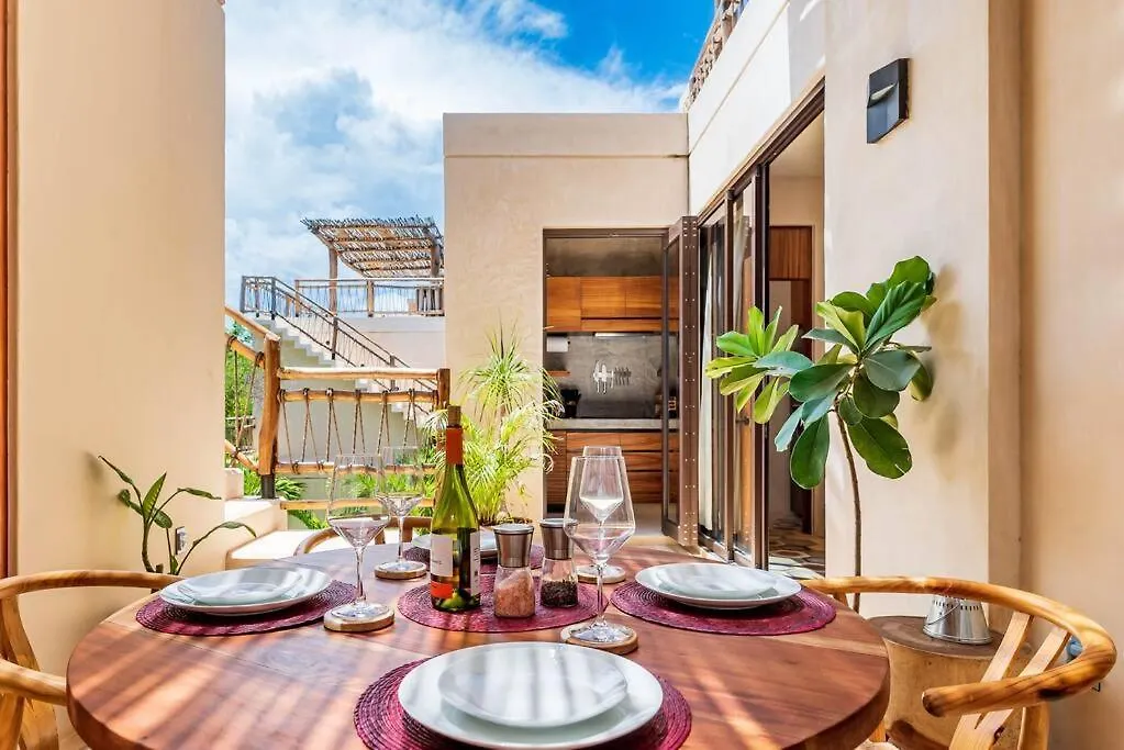@Villa.Akbal- 2Bd Rooftop W/ Open Dinning Room Tulum Mexiko