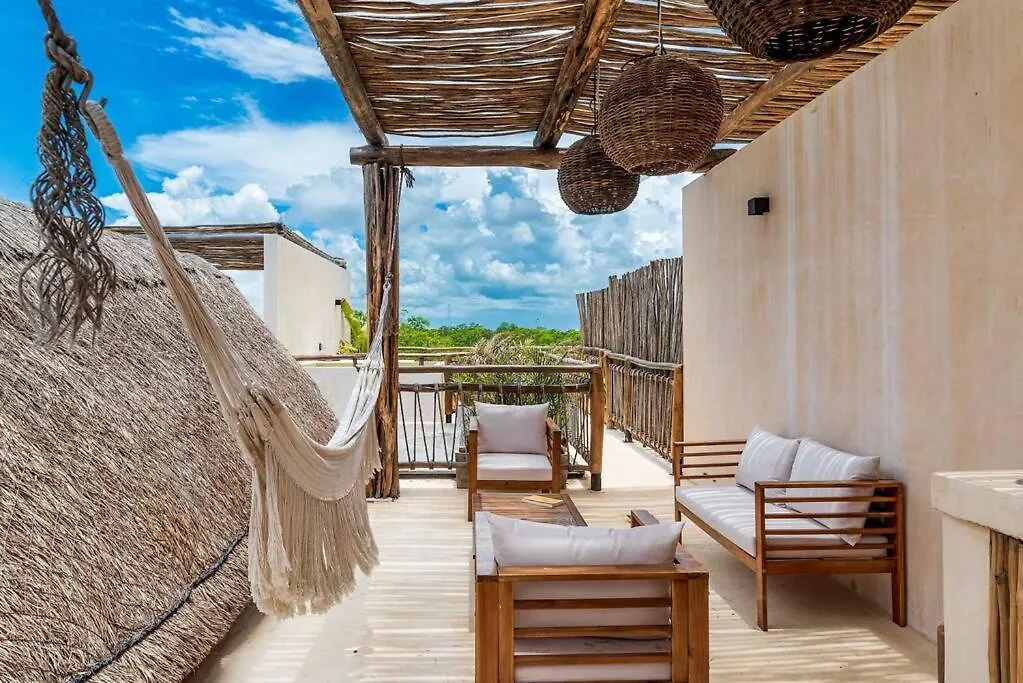 @Villa.Akbal- 2Bd Rooftop W/ Open Dinning Room Tulum Apartment